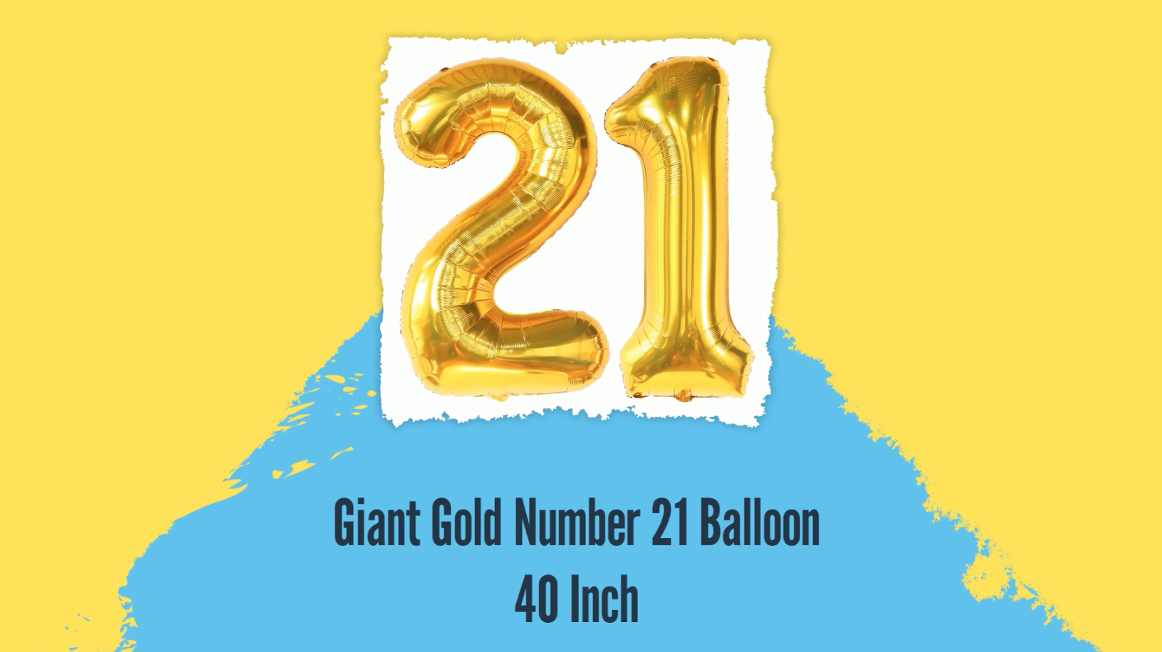 Amazon.com: KatchOn, Gold 21 Balloons Numbers - 40 Inch | Gold